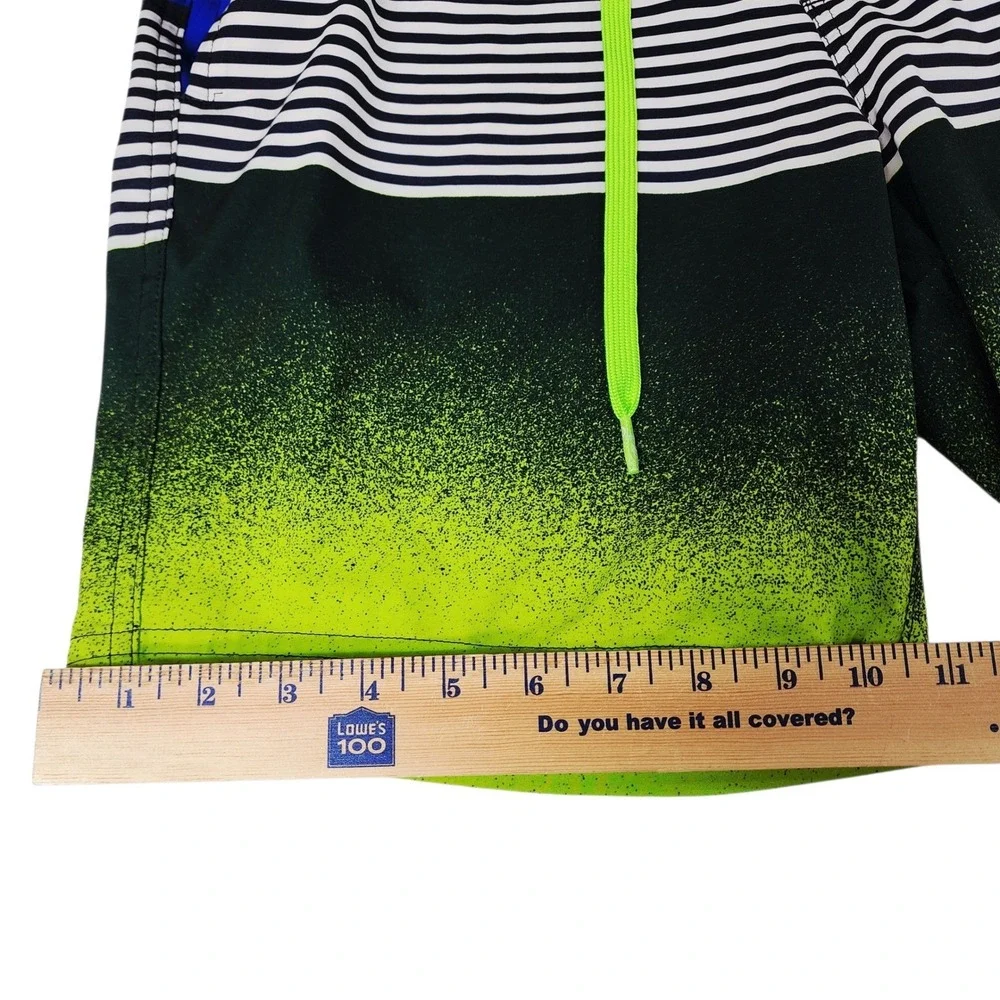 OP Ocean Pacific Board‎ Short sz 30 Men Neon Green Royal Blue OPFBSY Skater Surf